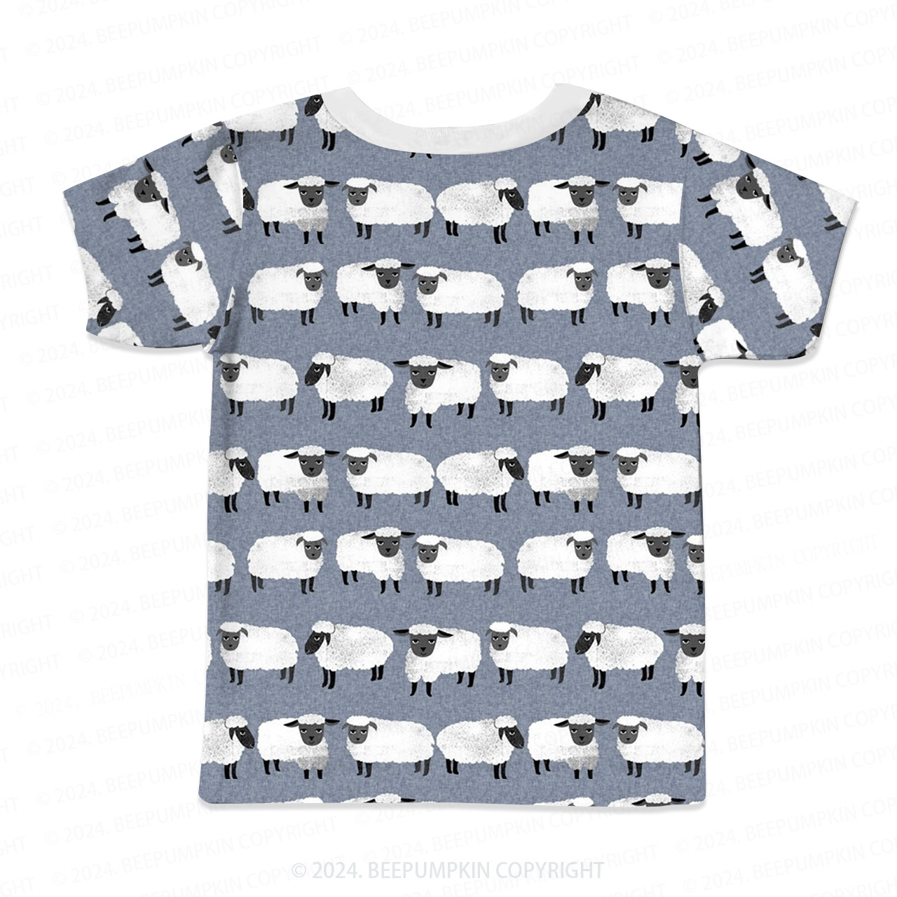 Farm Cute Lamb All Over Print Kids Tees 
