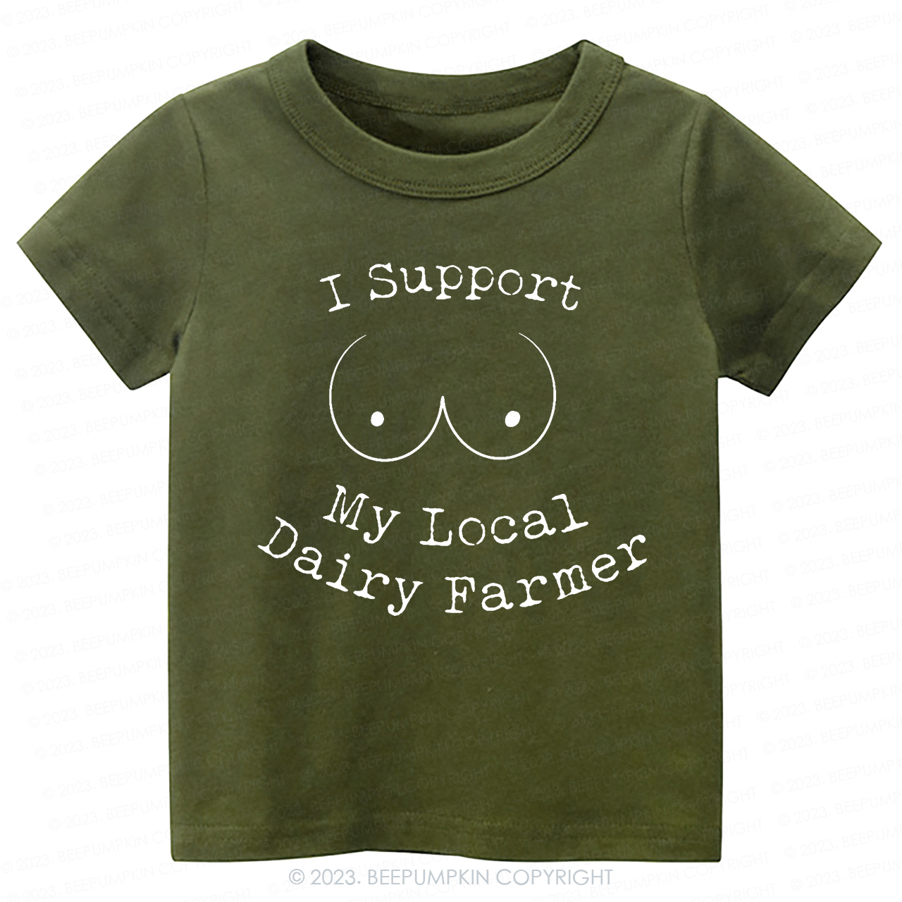 I Support My Local Dairy Farmer Kids Shirt