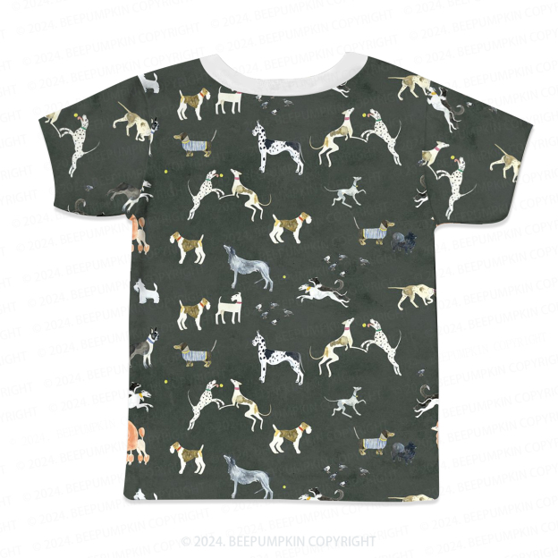 Dog Amusement Park All Over Print Kids Tees