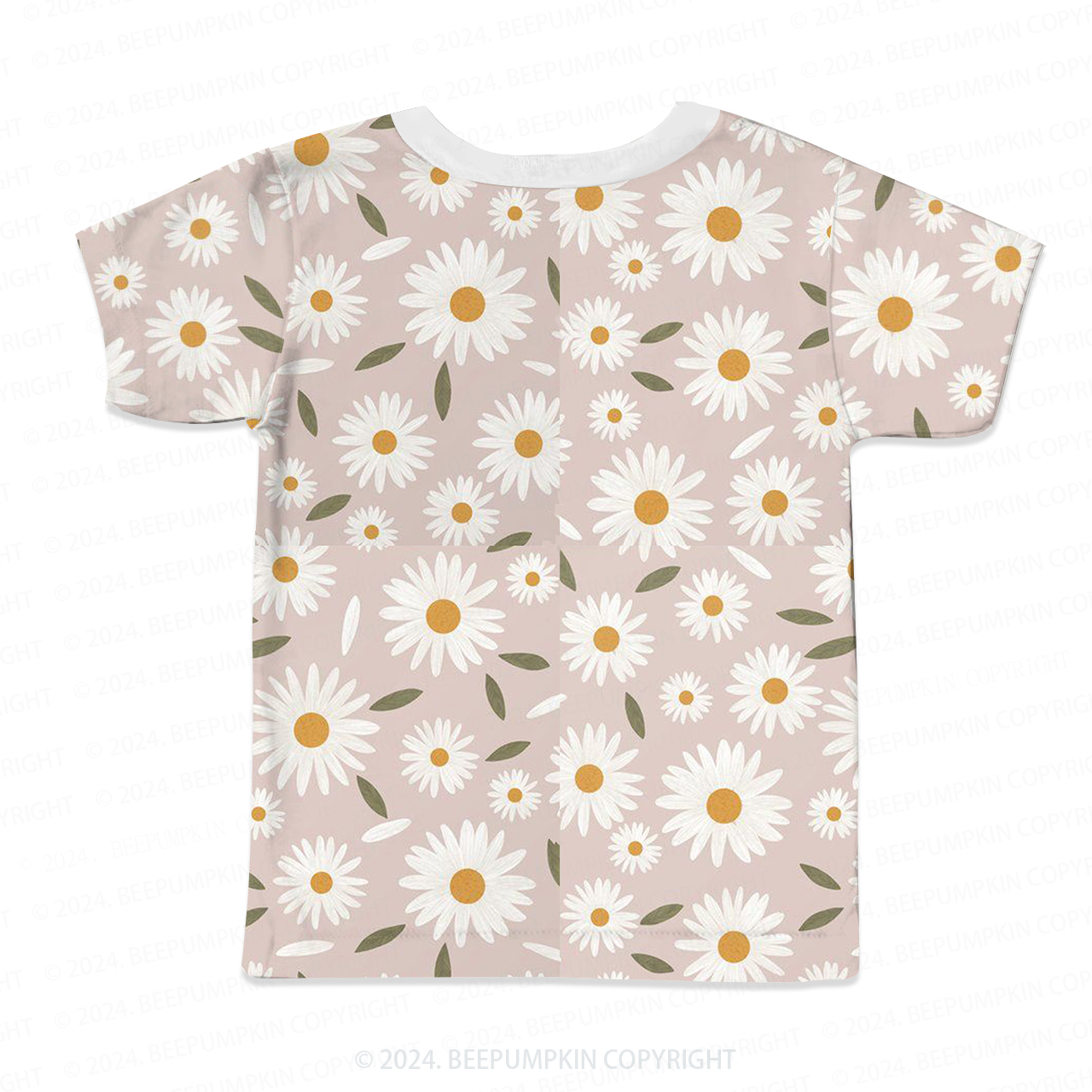 Little Daisy Leaves All Over Print Kids Tees