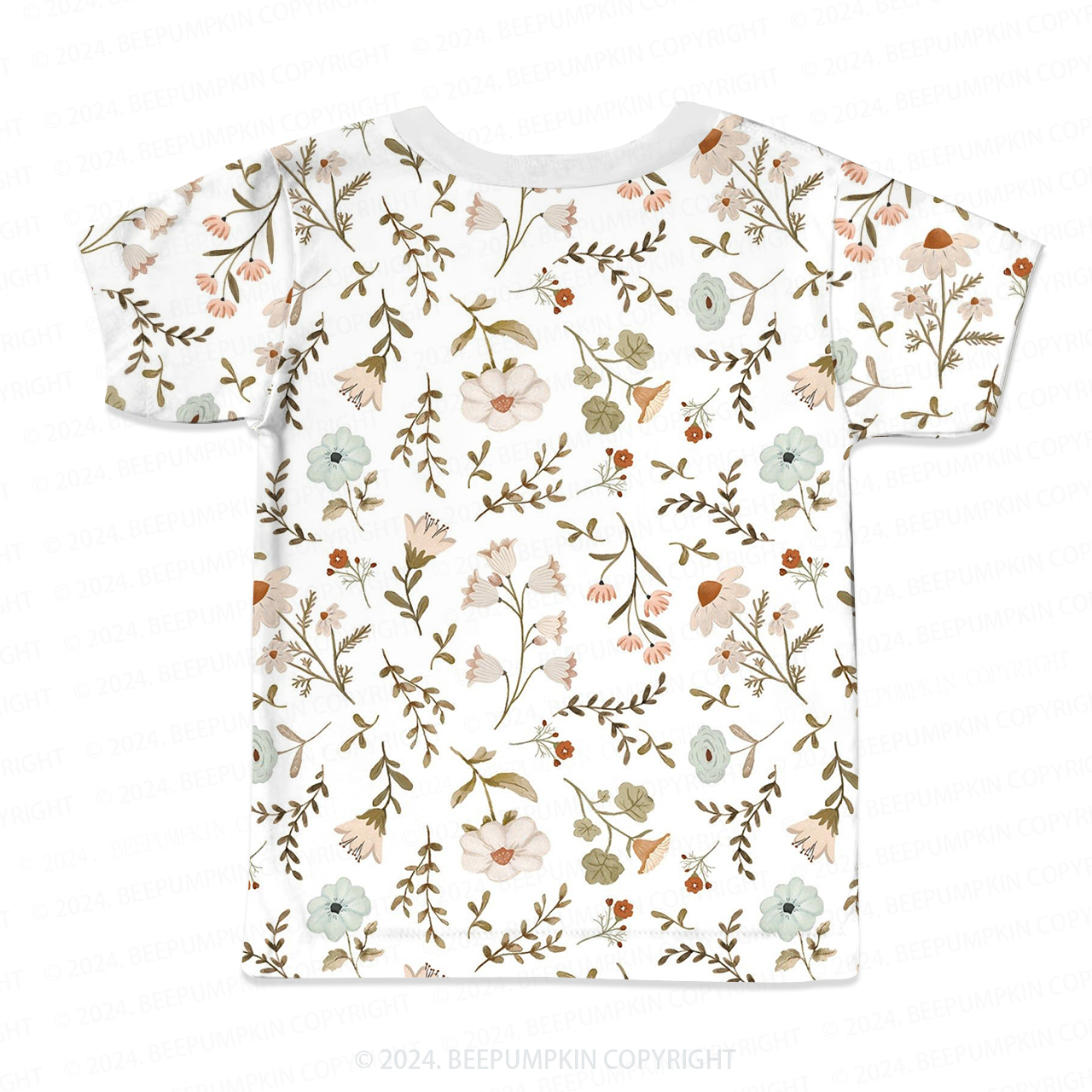 Willow Branches And flowers All Over Print Kids Tees