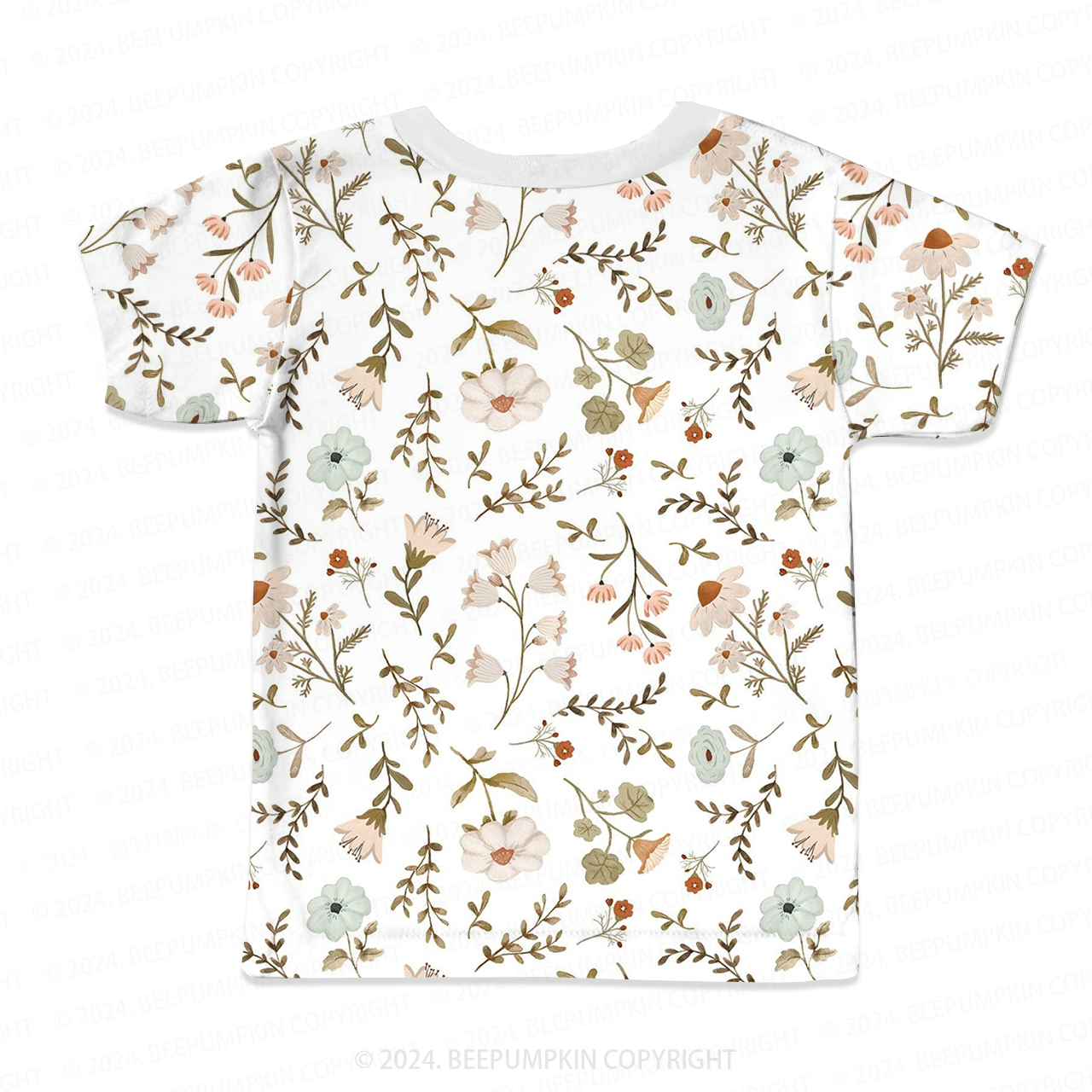 Willow Branches And flowers All Over Print Kids Tees