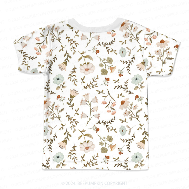 Willow Branches And flowers All Over Print Kids Tees