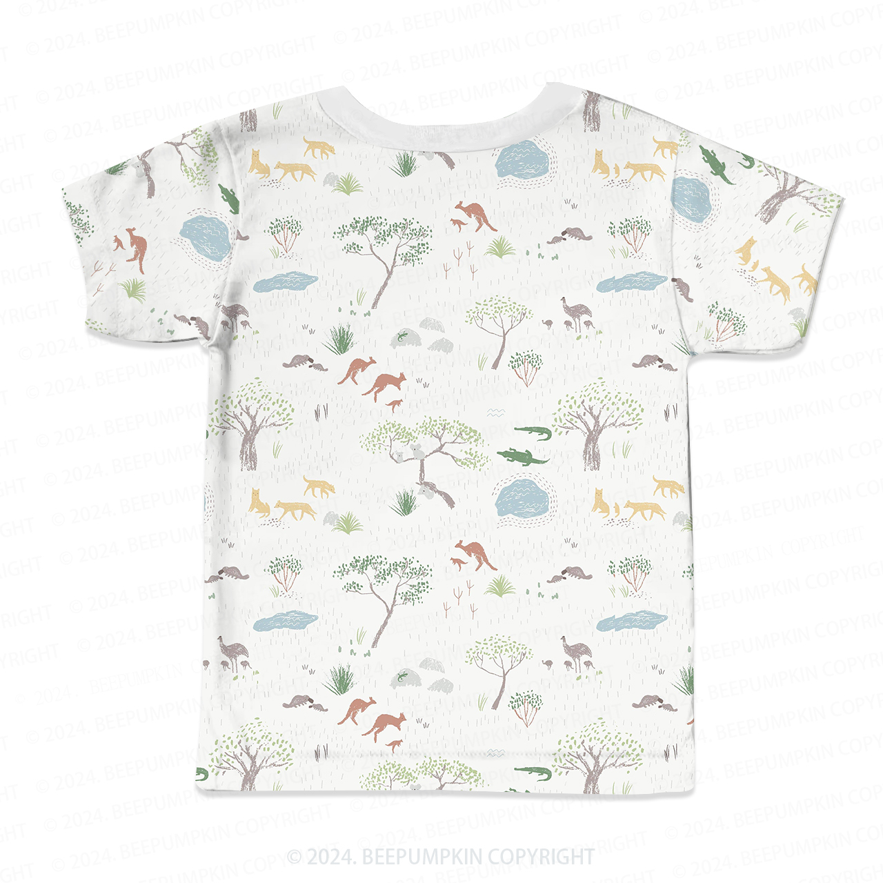 Forest Animal Paradise All Over Print Kids Tees 
