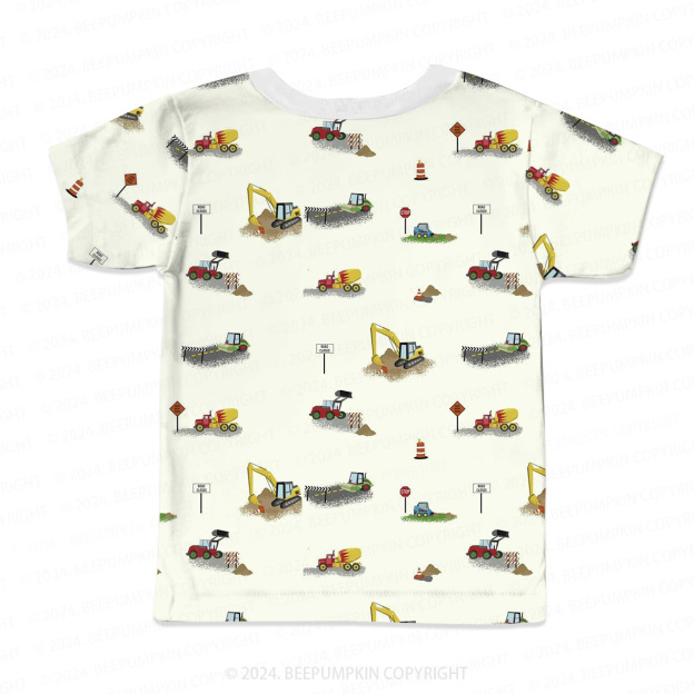 Construction Site All Over Print Kids Tees