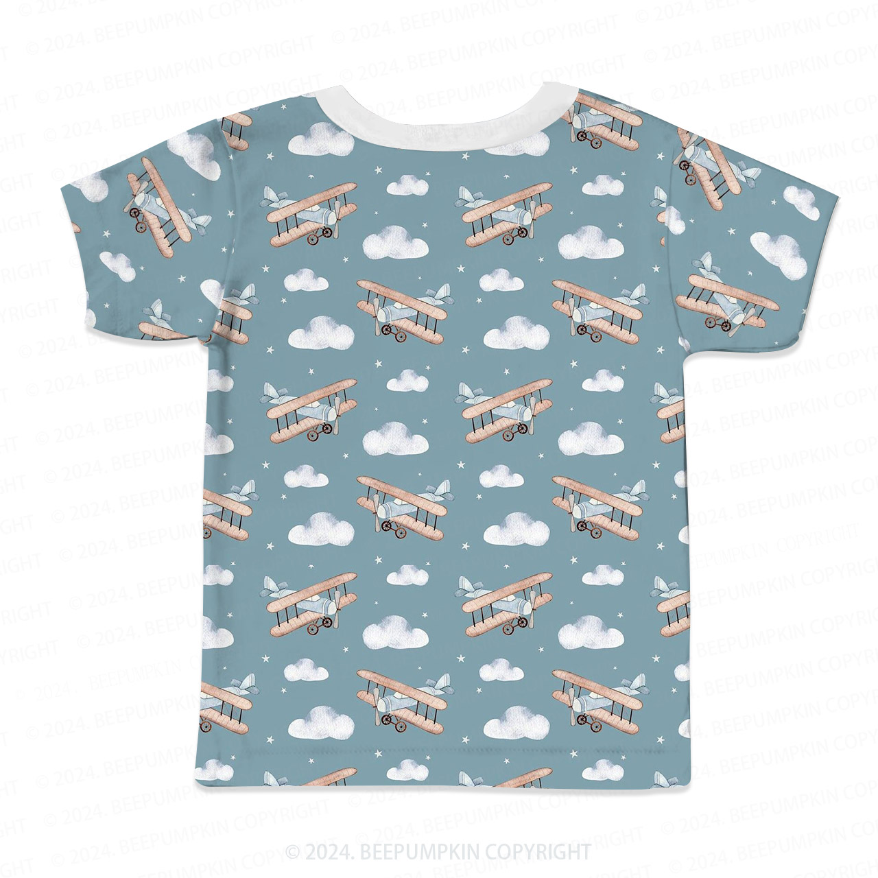 Helicopter In The Clouds All Over Print Kids Tees