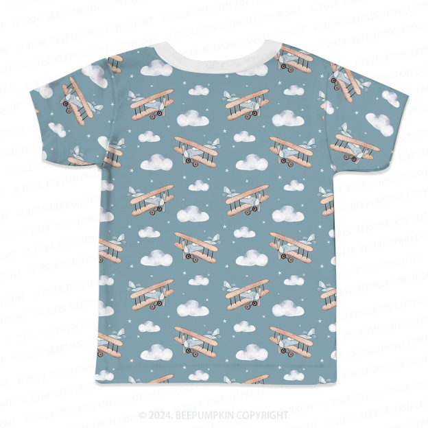 Helicopter In The Clouds All Over Print Kids Tees