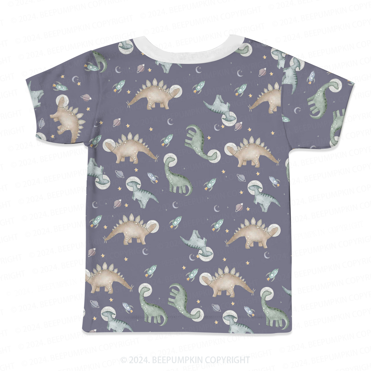 Dinosaur Space Travel All Over Print Kids Tees