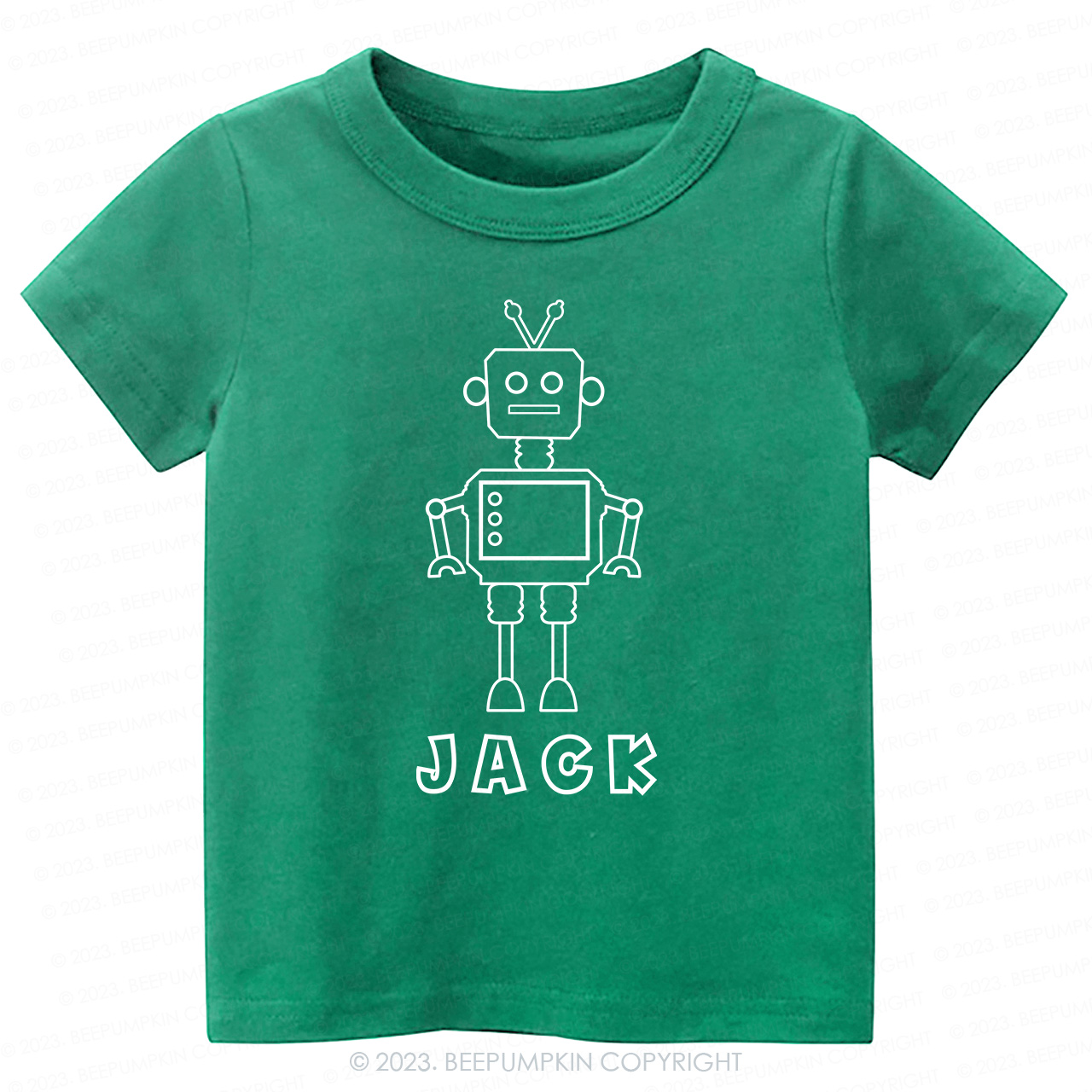 Personalized Robot coloring Kids Shirt