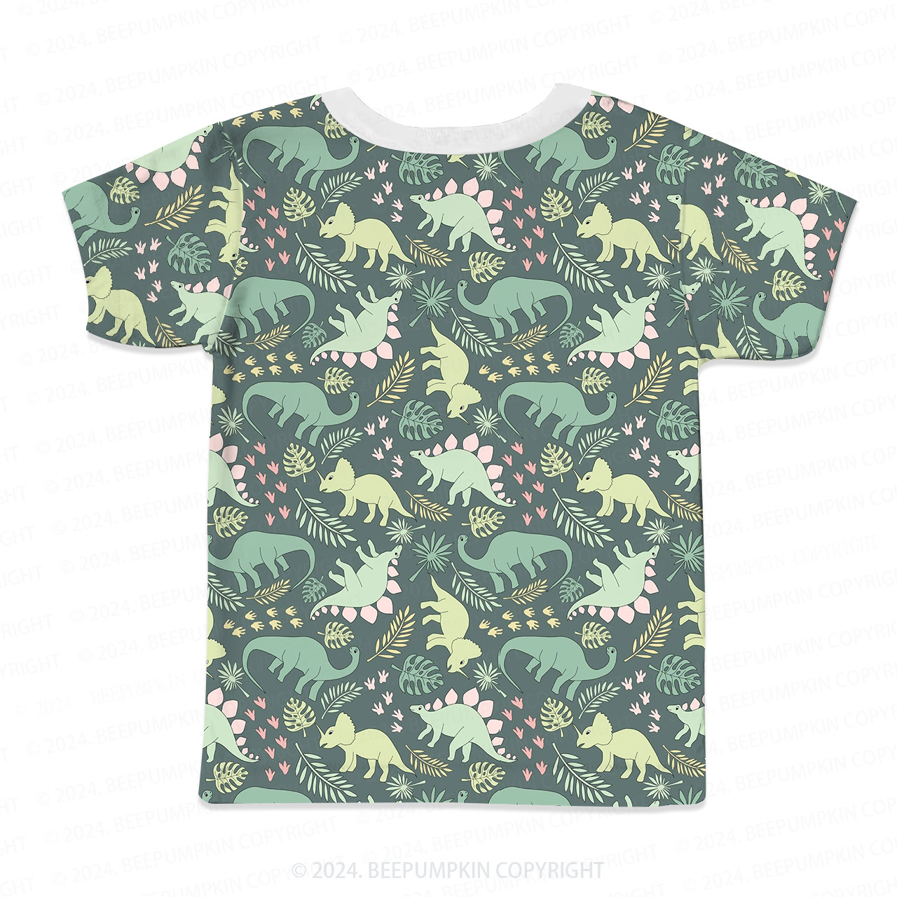 Jungle Walking Dinosaur All Over Print Kids Tees