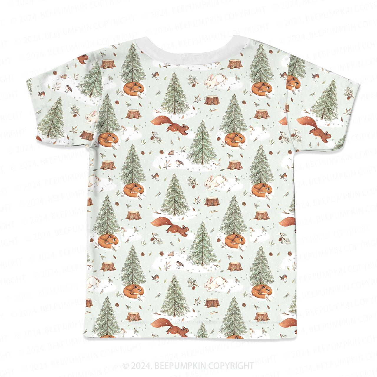 Animal Party In Pine Forest All Over Print Kids Tees
