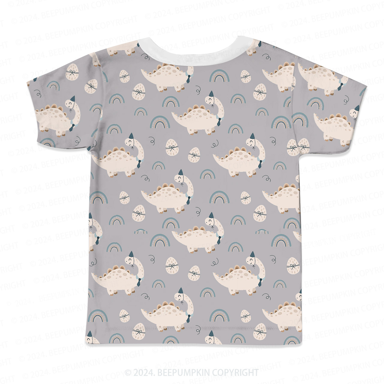 Birthday Dinosaur All Over Print Kids Tees