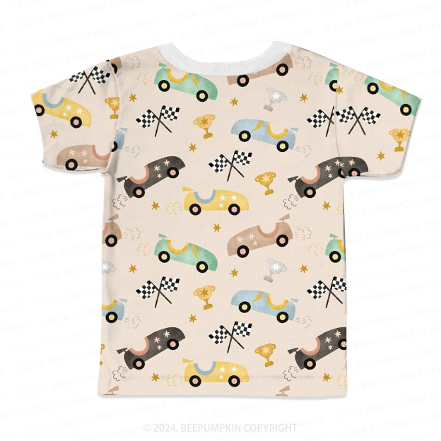 Race Car Competition All Over Print Kids Tees