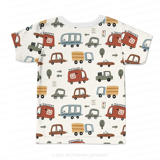 Urban Traffic Scenario All Over Print Kids Tees