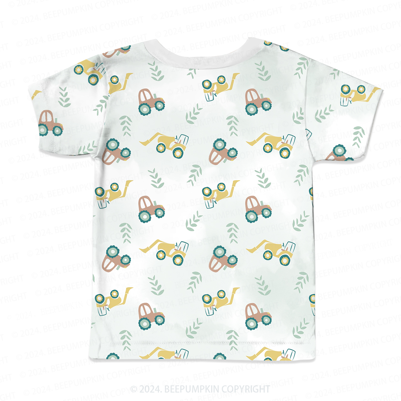 Spring Excavator Car All Over Print Kids Tees