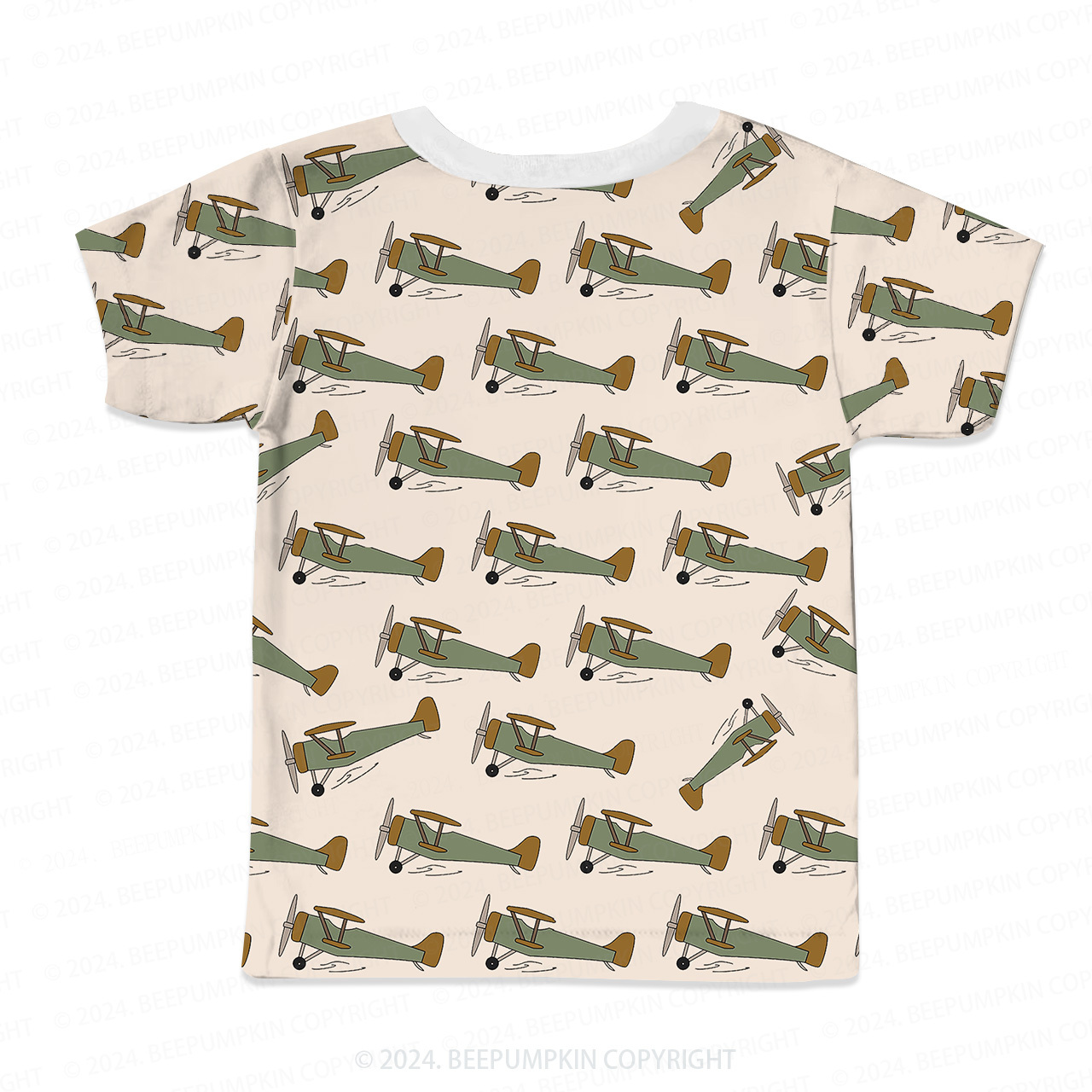 Cartoon Helicopter All Over Print Kids Tees