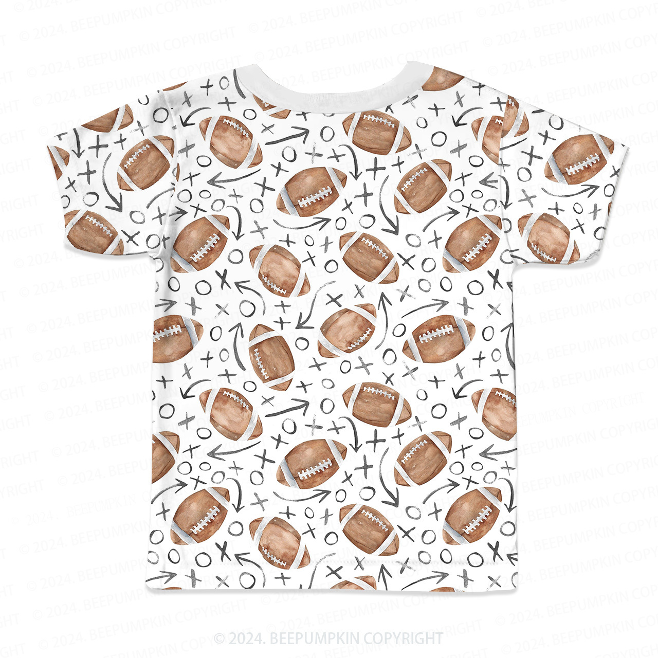 Baseball Doodle All Over Print Kids Tees