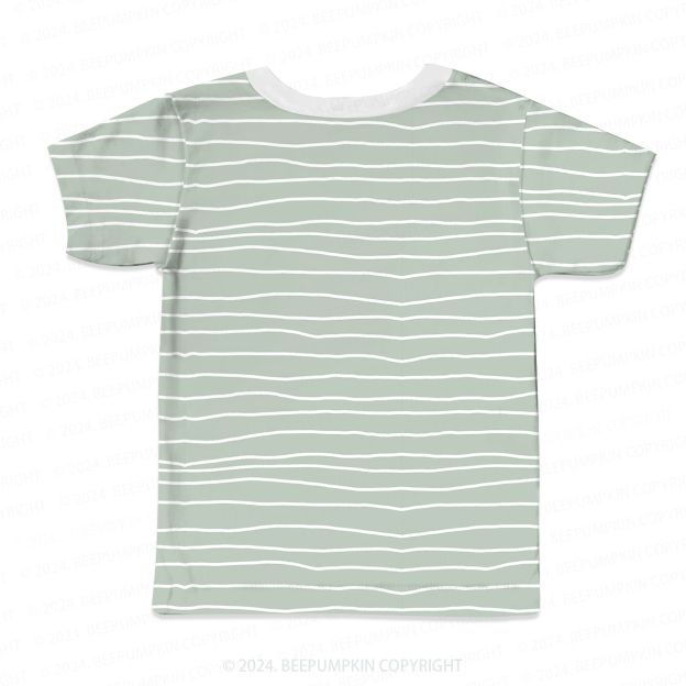 Graffiti Stripes All Over Print Kids Tees