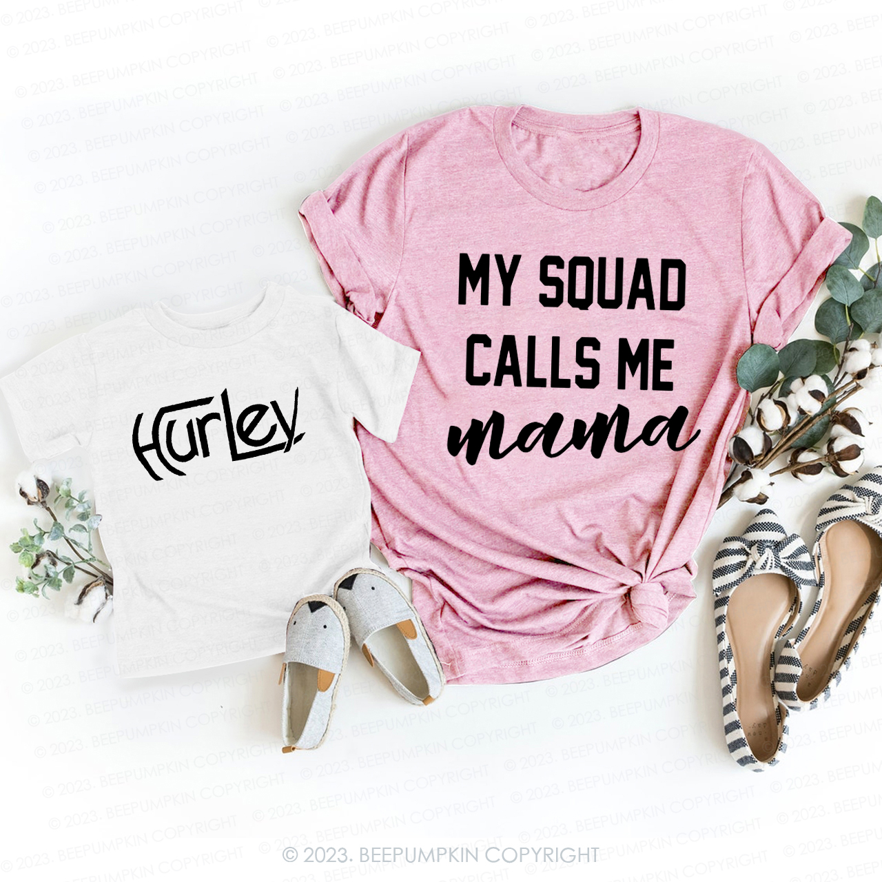 My Squad Calls Me Mama T-Shirts For Mom&Me