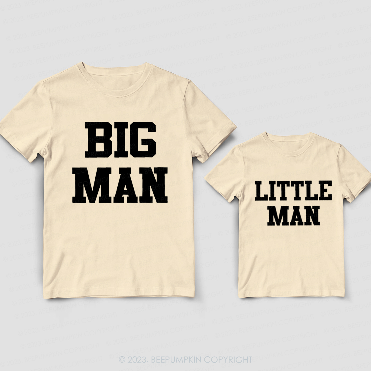 Big Man Lil Man Dad & Me Matching T-Shirts