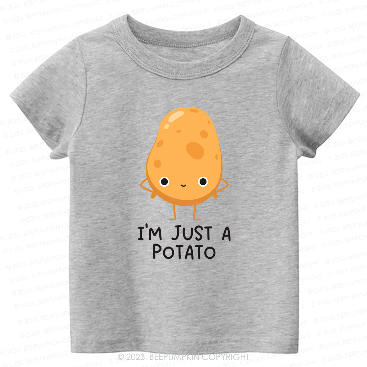 I'm Just A Potato Natural Kids Shirt