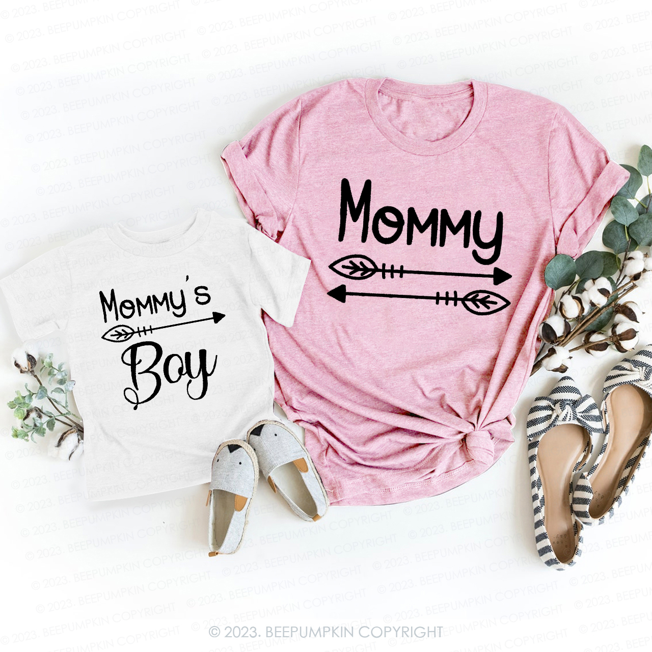 Mommy's Boy And Girl T-Shirts For Mom&Me