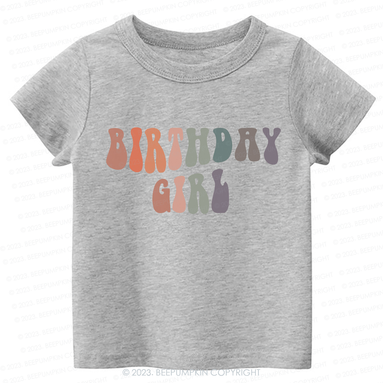 Birthday Girl  Cute Retro Kids Shirt