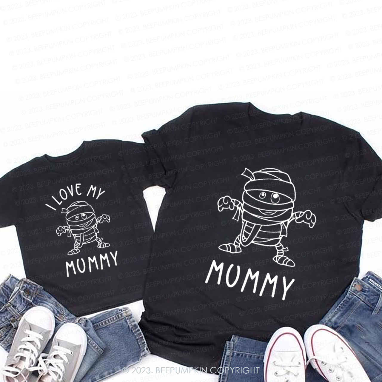 Cute Mummy Bandage Man T-Shirts For Mom&Me