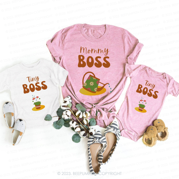 Mom Boss Tiny Boss T-Shirts For Mom&Me