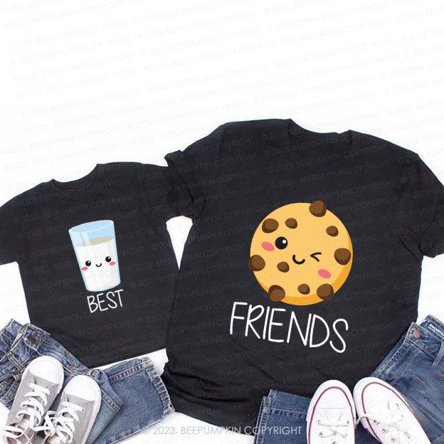 Best Friends Milk & Cookies T-Shirts For Mom&Me