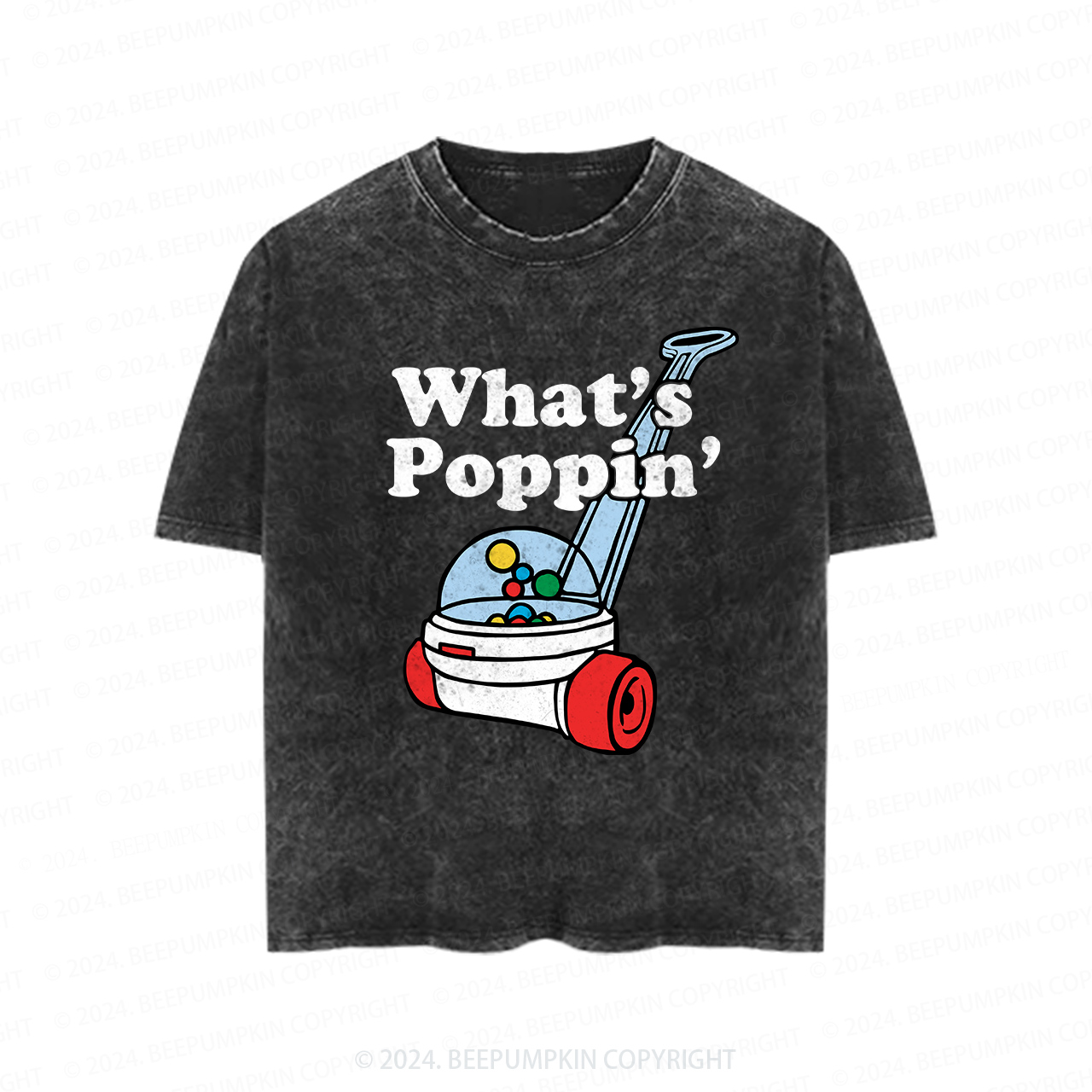 What's Poppin' Toddler&Kids Washed Tees