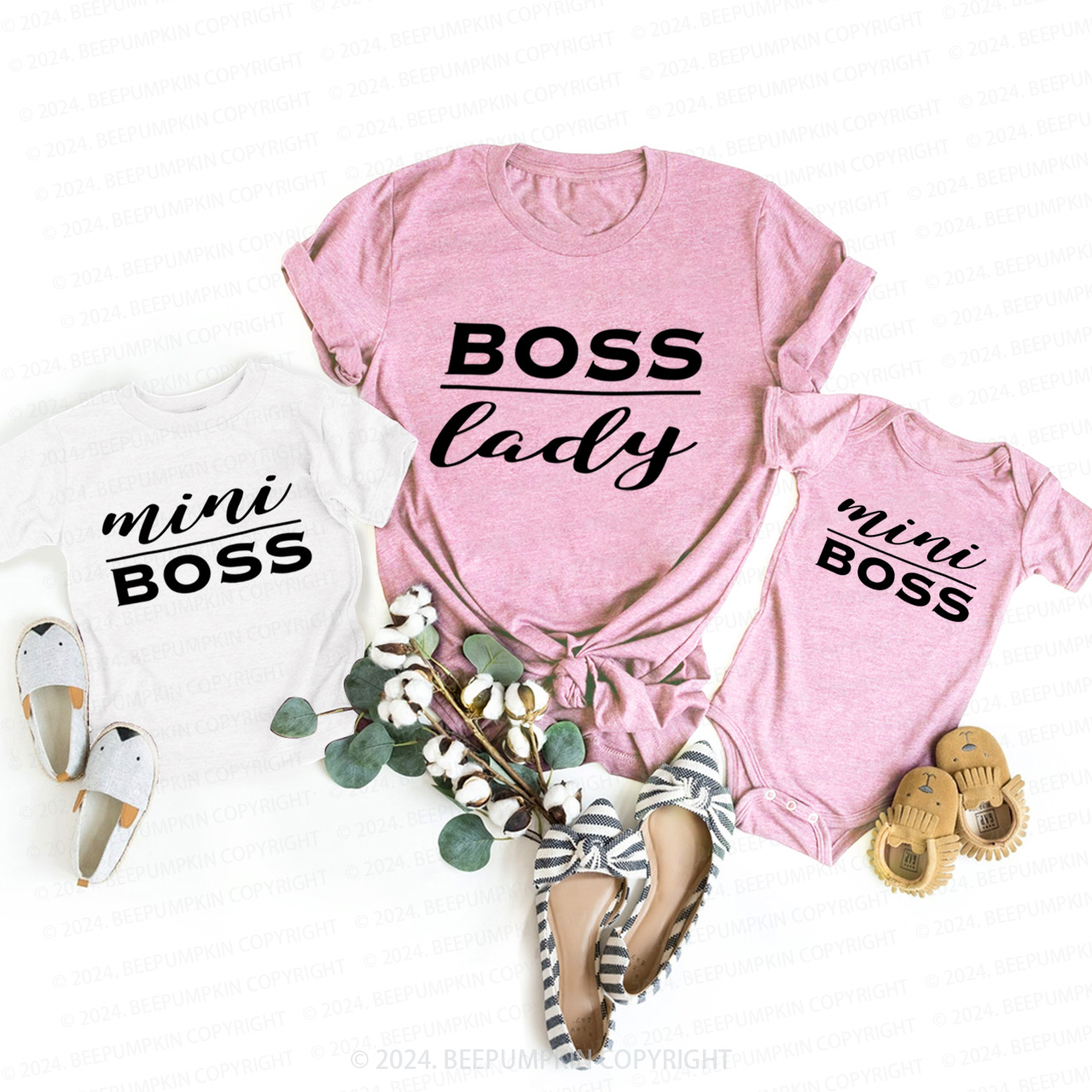 Boss Lady  Mini T-Shirts For Mom&Me