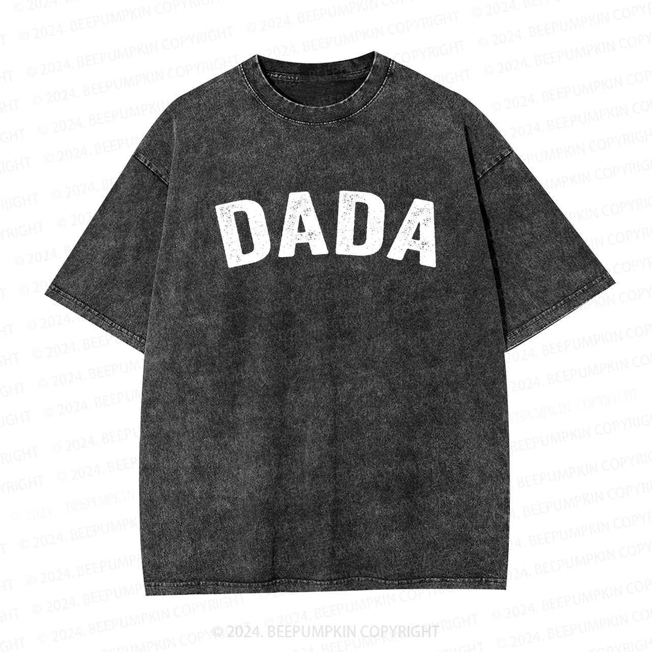 Dada Letter Dad Washed T-Shirts 