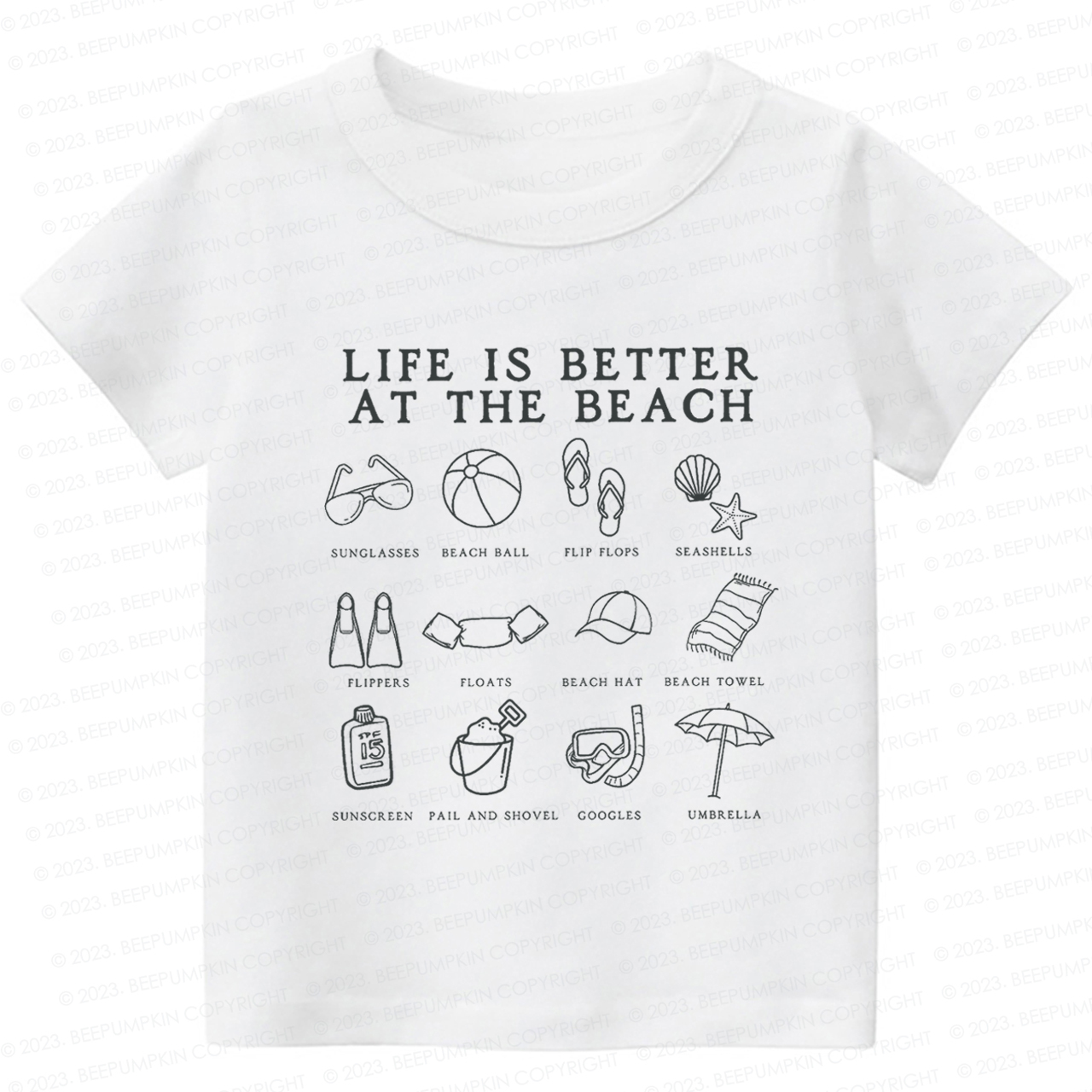 Life Is Better At The Beach Kids Shirt