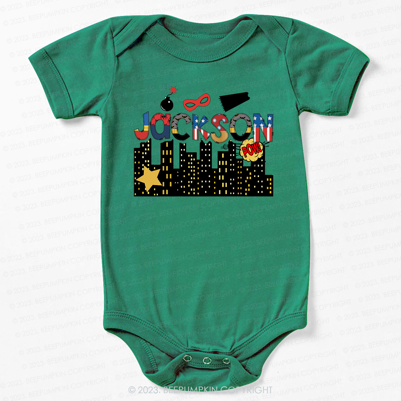 Personalized Eva City ​​Building Bodysuit For Baby