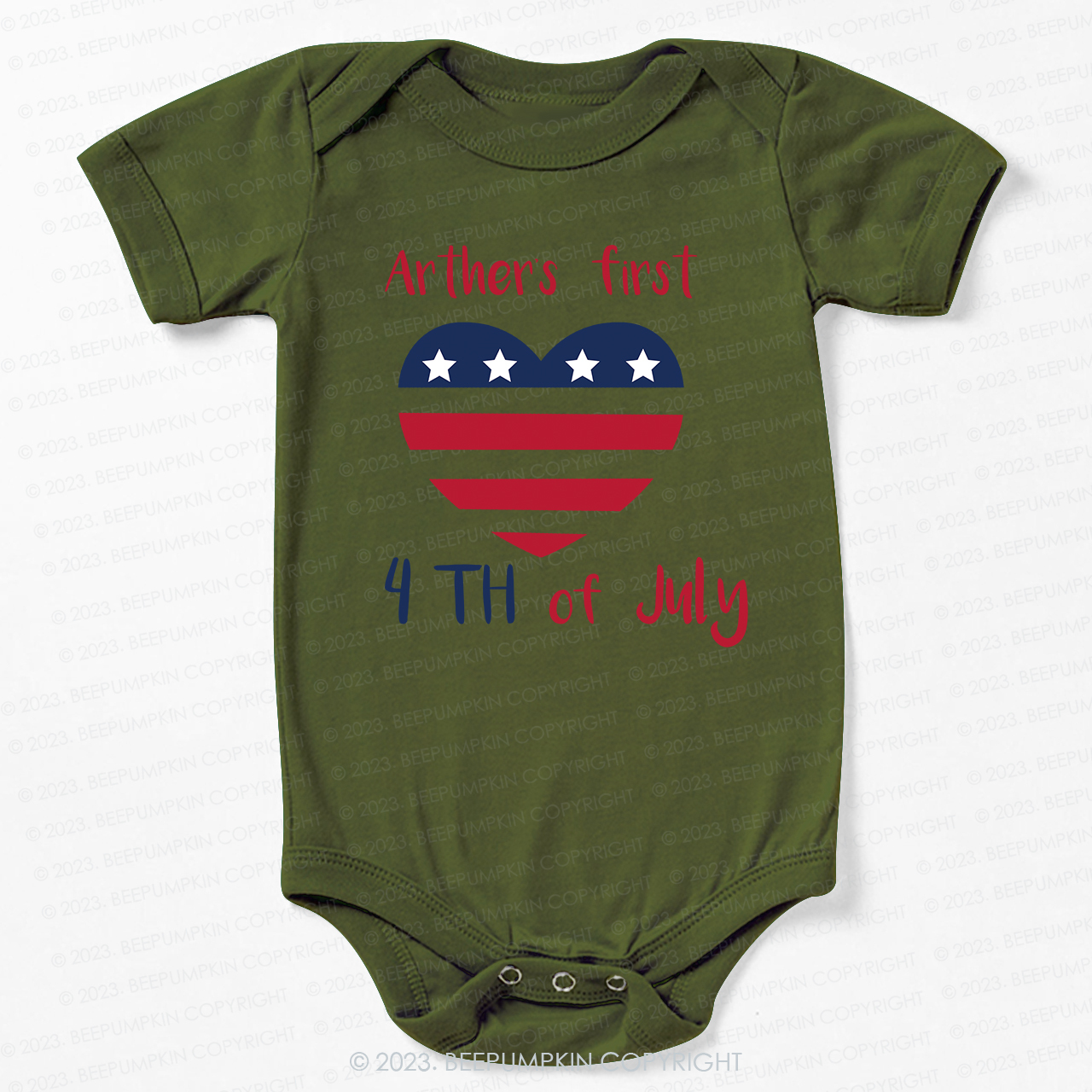 Baby's First Independence Day Bodysuit For Baby