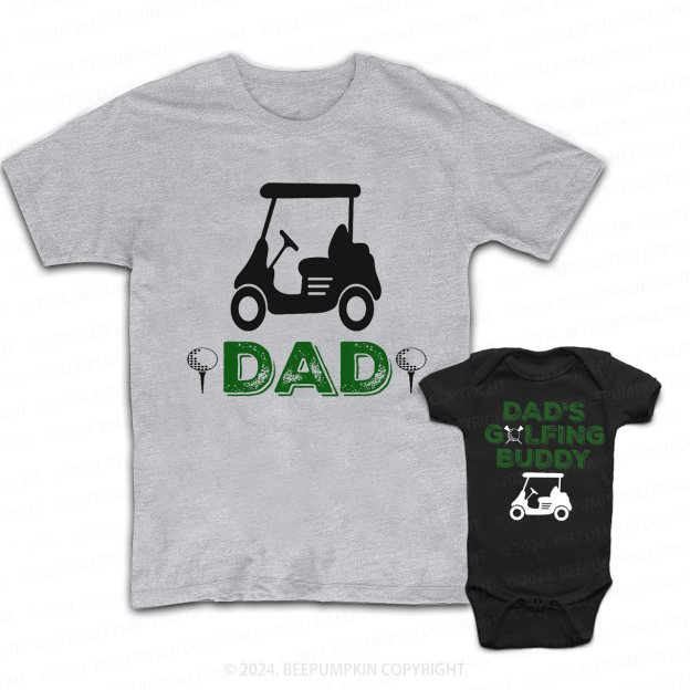 Dad Golf Buddy Daddy And Me Matching Shirt