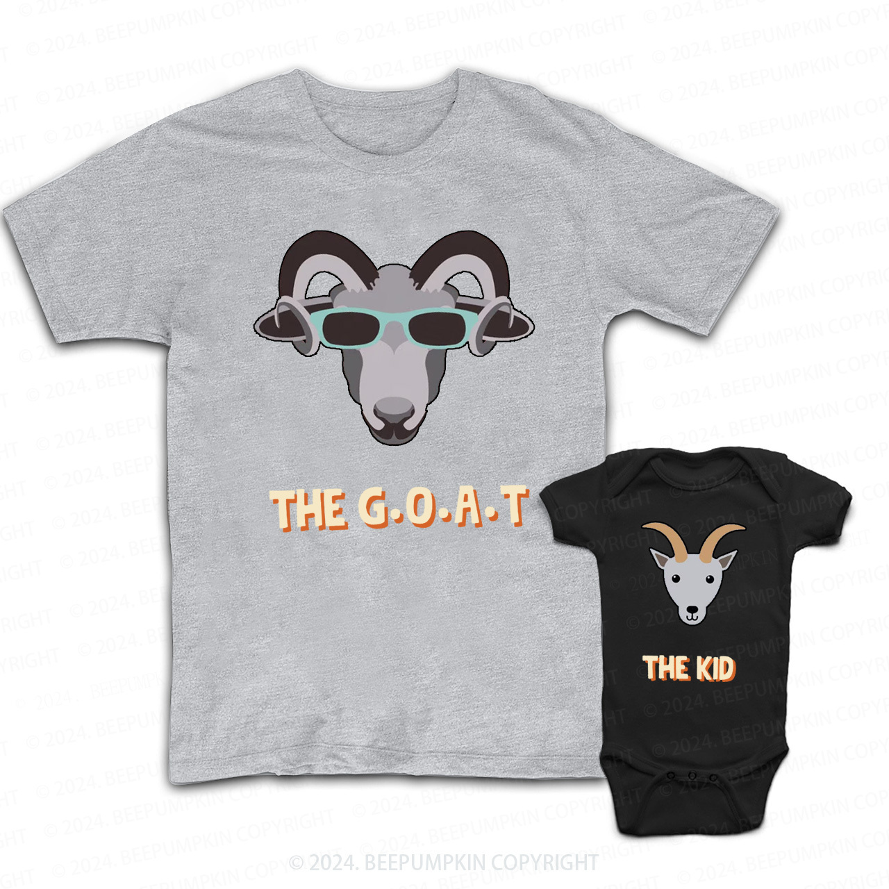 The GOAT The Kid Daddy And Me Matching Shirt