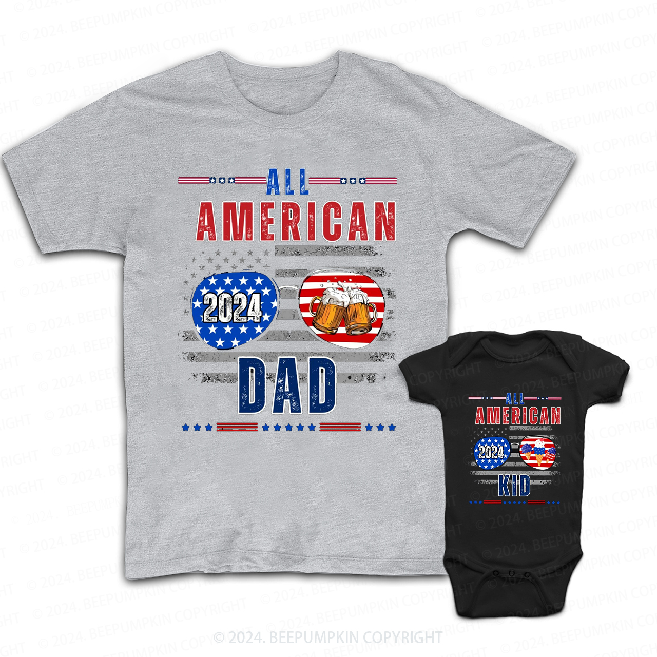 All American Daddy And Me Matching Shirt