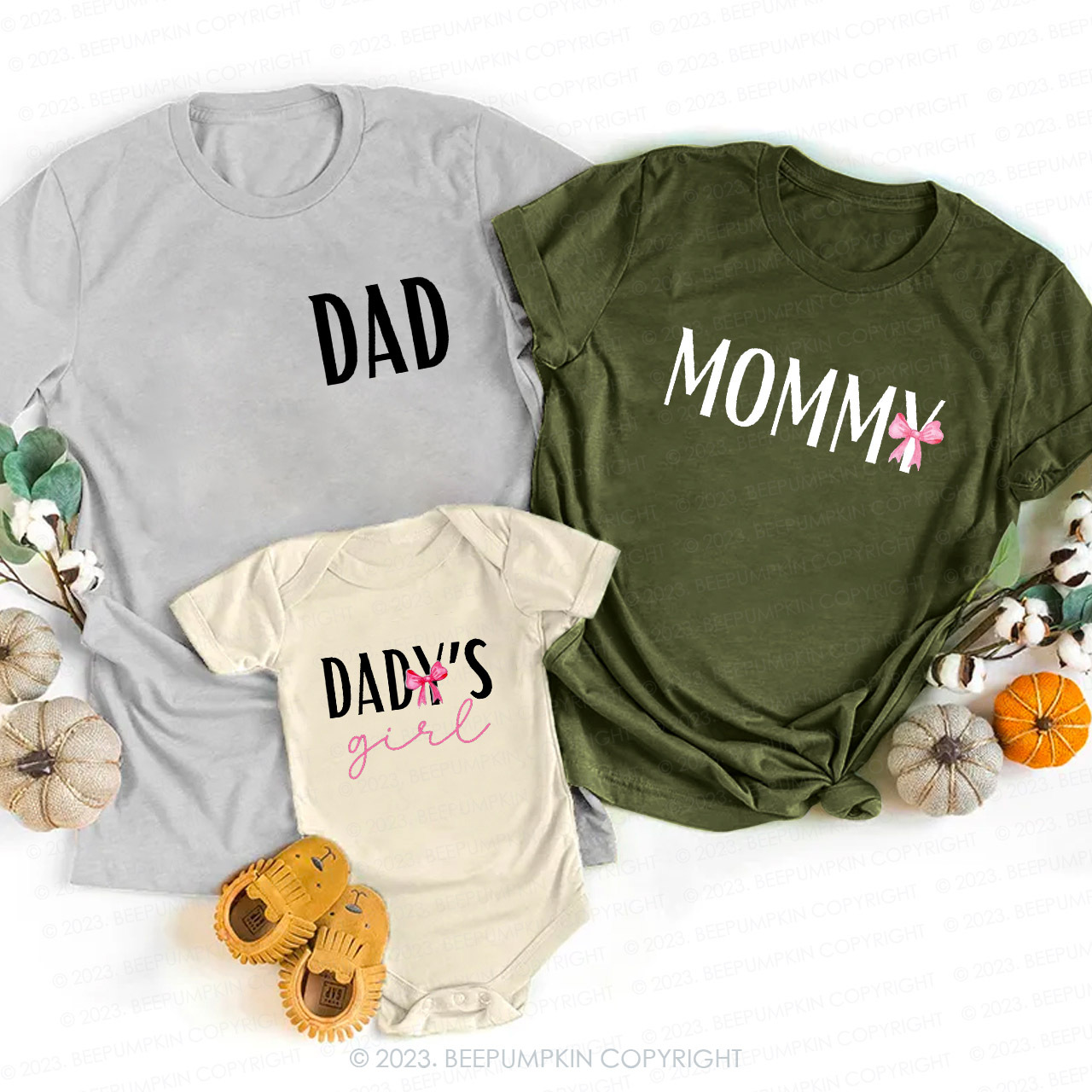 Cute Bow Tie Family Matching Shirts