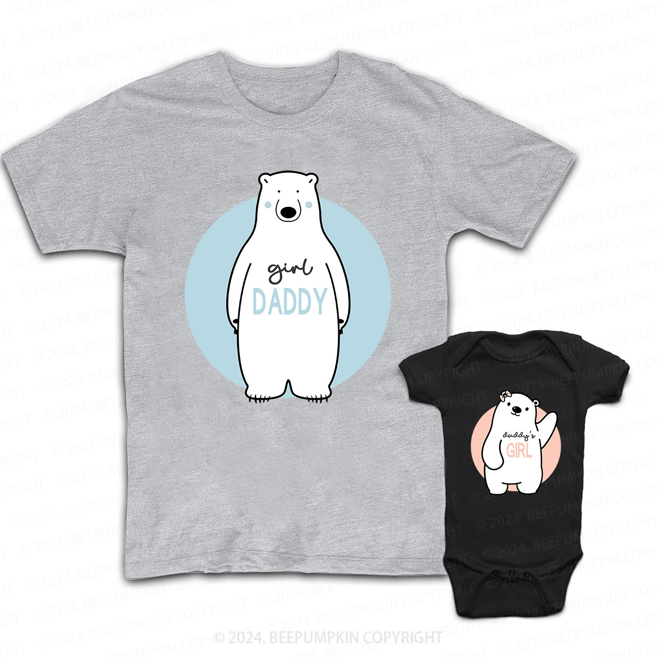 Cute Bear Daddy And Me Matching Shirt