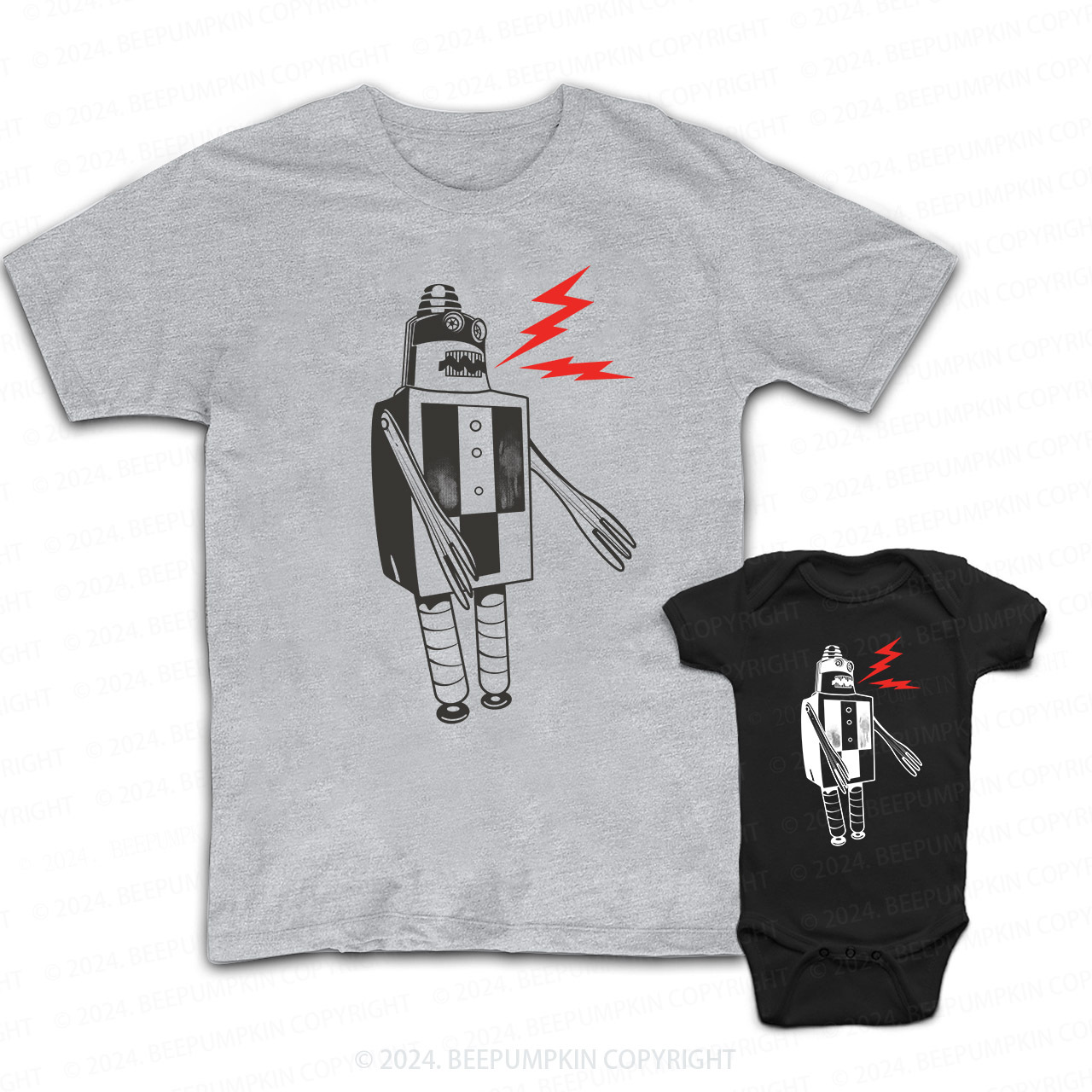 Robot Daddy And Me Matching Shirt