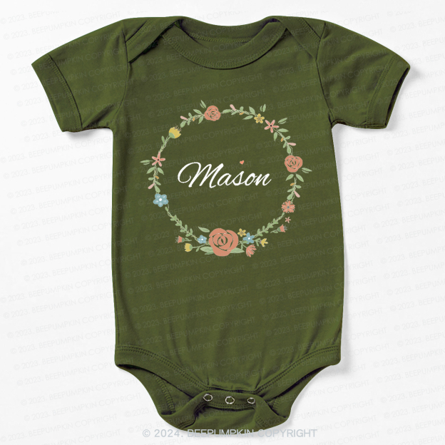 Garland Name Bodysuit For Baby 