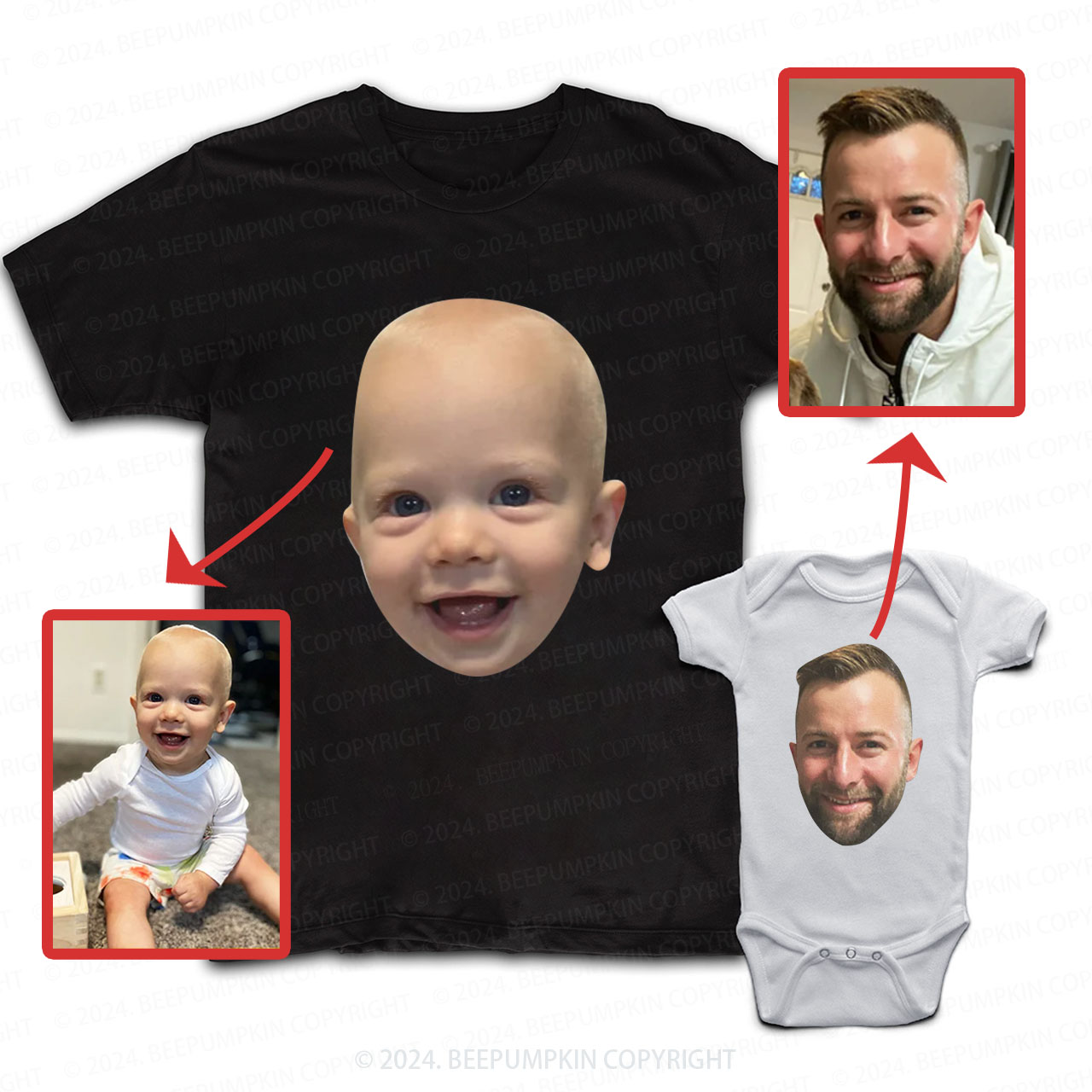 Personalized Photo Daddy And Me Matching Shirt