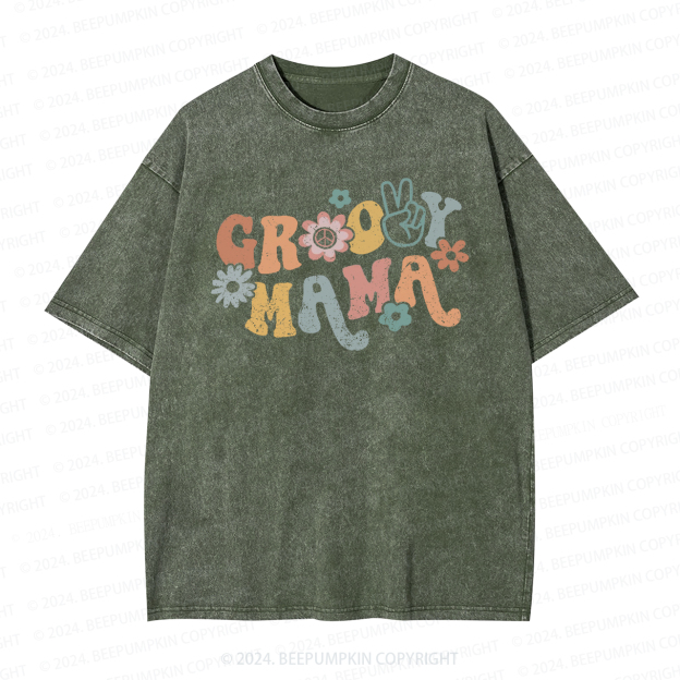 Groovy Mama Colors Mama Washed T-Shirts 
