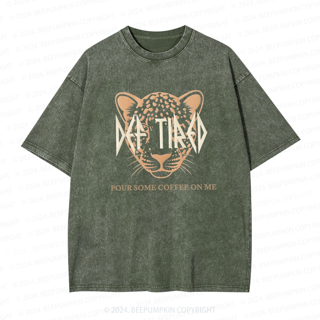 Def Tired Graphic Mama Washed T-Shirts 