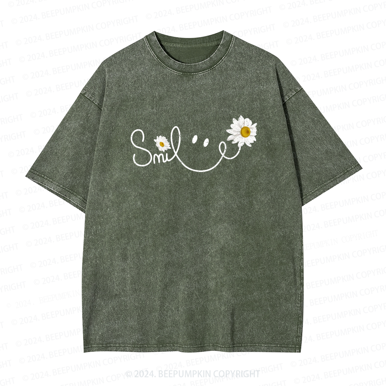 Vintage Mama Daisy Floral Washed Tees