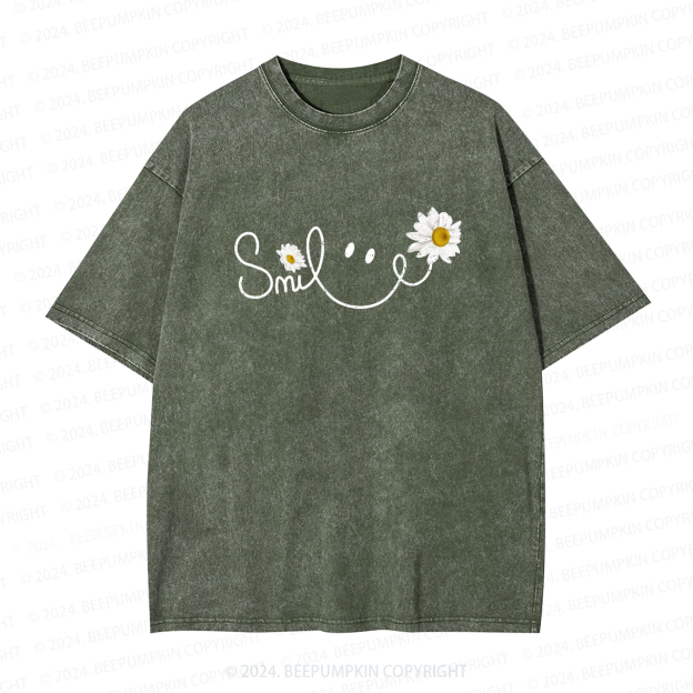 Vintage Mama Daisy Floral Washed Tees