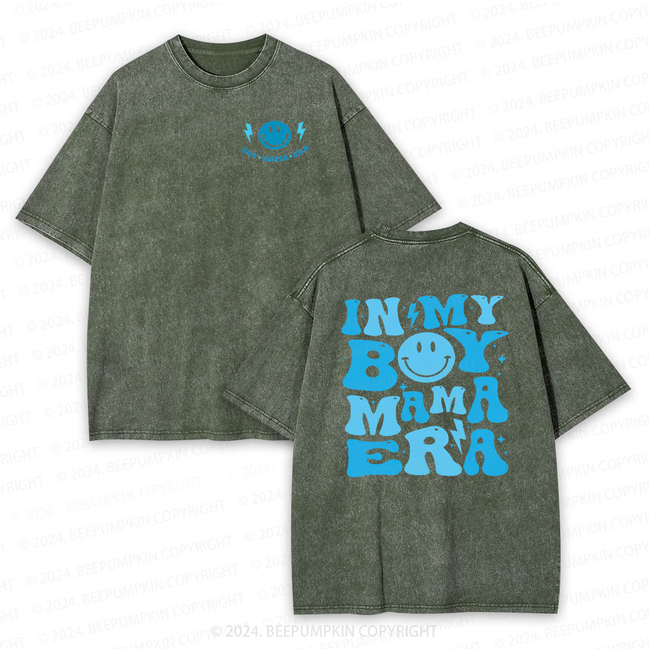In My Boy Mama Era Mama Washed T-Shirts 