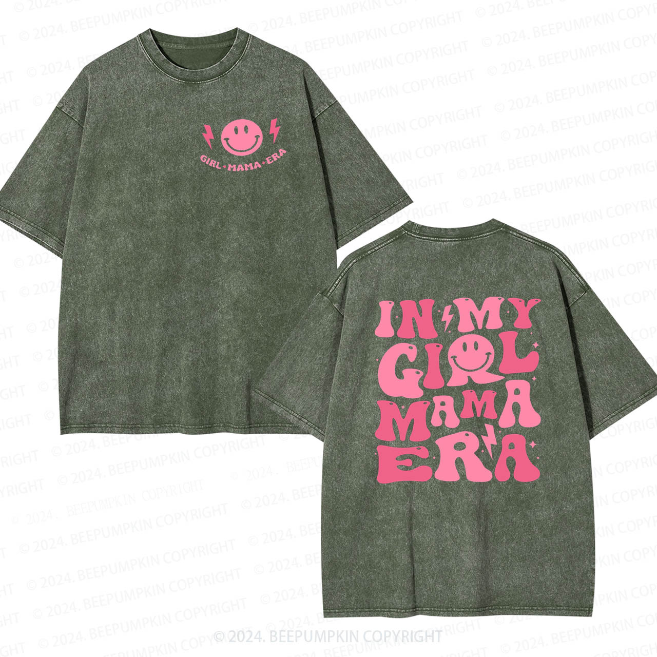 In My Girl Mama Era Mama Washed T-Shirts 